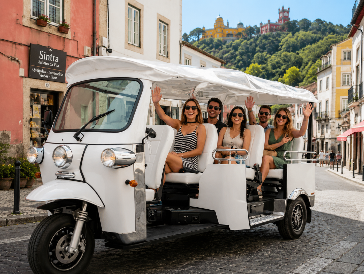 Tuk tuk in action in Sintra
